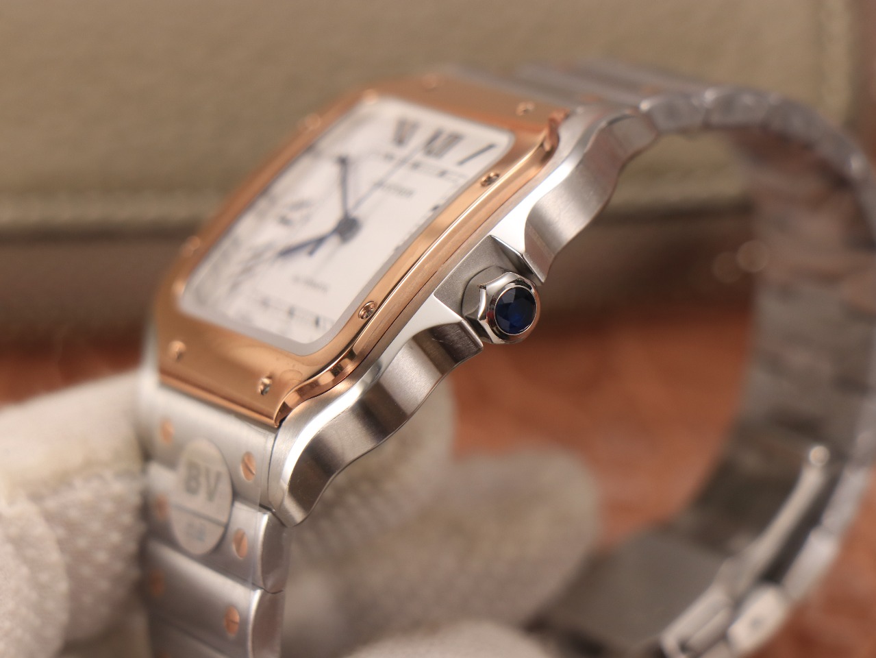 61Swiss-Cartie-Santos-Replica-Stainless-steel-strap-39.8MM-4