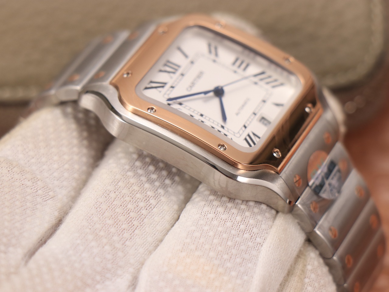 61Swiss-Cartie-Santos-Replica-Stainless-steel-strap-39.8MM-5