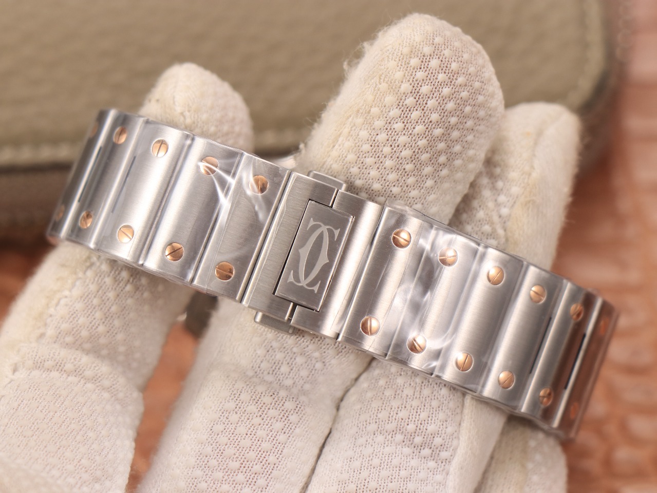 61Swiss-Cartie-Santos-Replica-Stainless-steel-strap-39.8MM-7