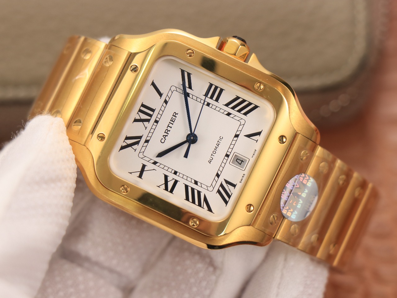 63Swiss-Cartie-Santos-Replica-Stainless-steel-strap-39.8MM-2