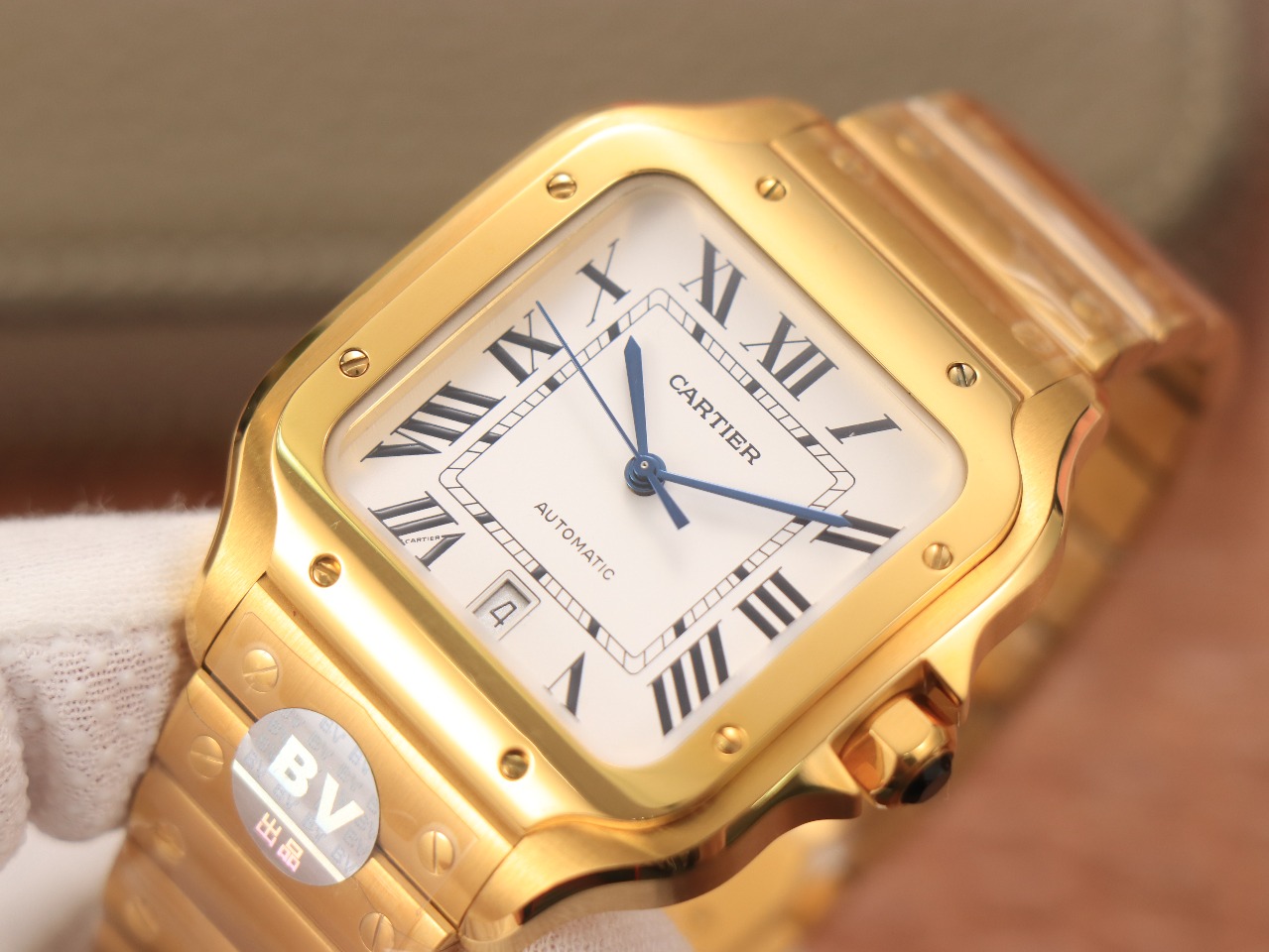 63Swiss-Cartie-Santos-Replica-Stainless-steel-strap-39.8MM-3