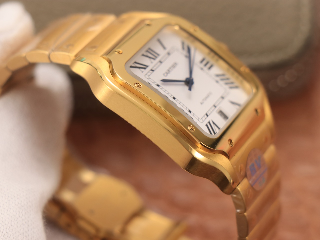 63Swiss-Cartie-Santos-Replica-Stainless-steel-strap-39.8MM-5