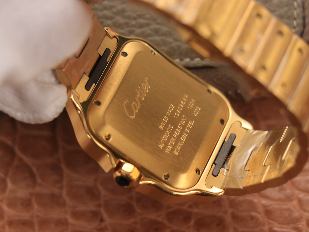 63Swiss-Cartie-Santos-Replica-Stainless-steel-strap-39.8MM-6