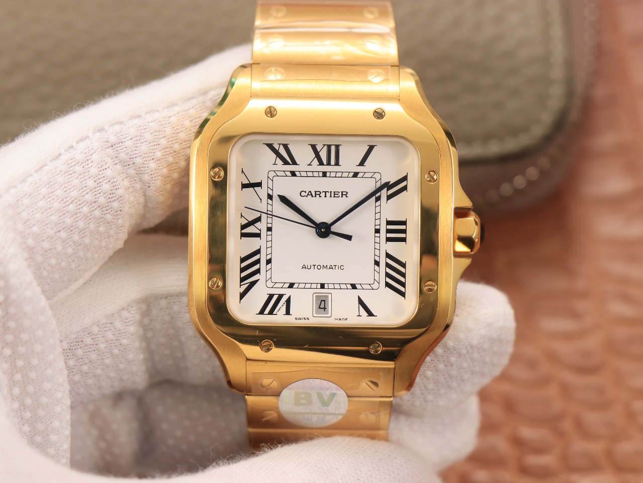 63Swiss-Cartie-Santos-Replica-Stainless-steel-strap-39.8MM