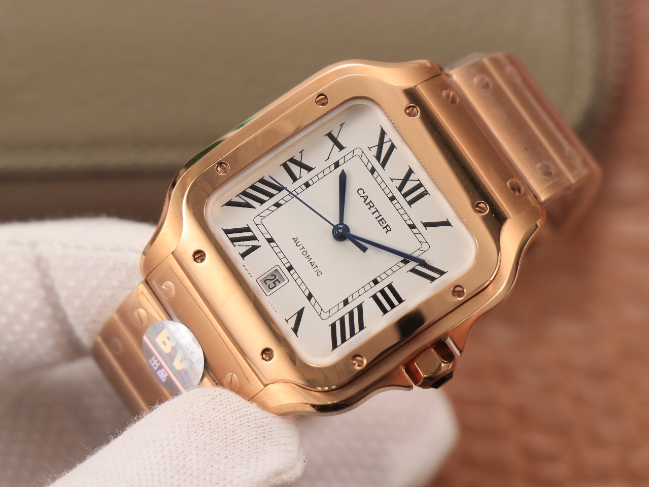 64Swiss-Cartie-Santos-Replica-Stainless-steel-strap-39.8MM-1