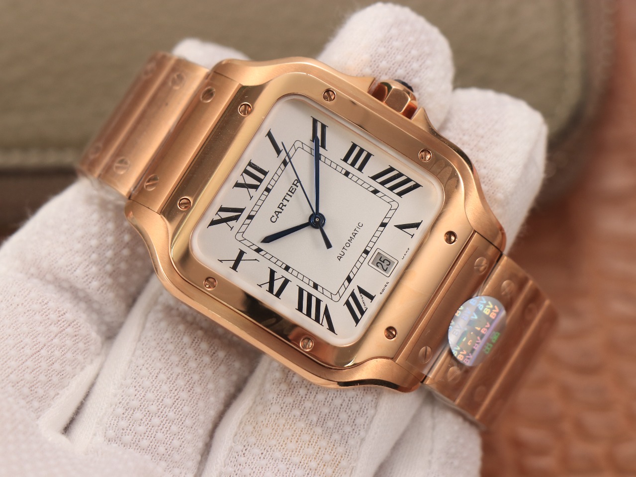 64Swiss-Cartie-Santos-Replica-Stainless-steel-strap-39.8MM-2