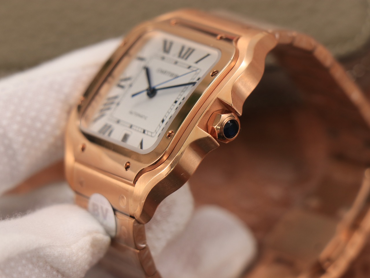 64Swiss-Cartie-Santos-Replica-Stainless-steel-strap-39.8MM-4
