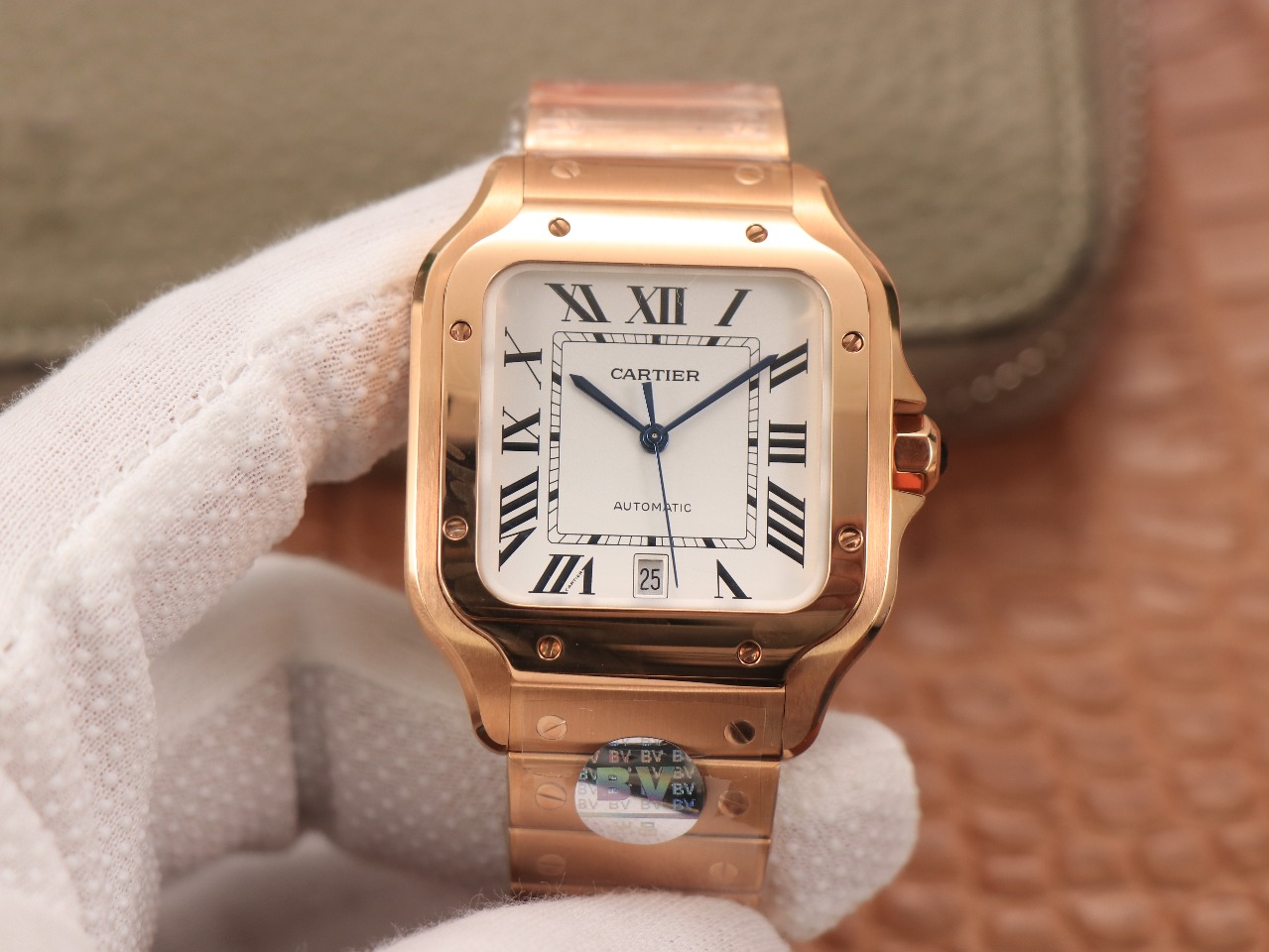 64Swiss-Cartie-Santos-Replica-Stainless-steel-strap-39.8MM