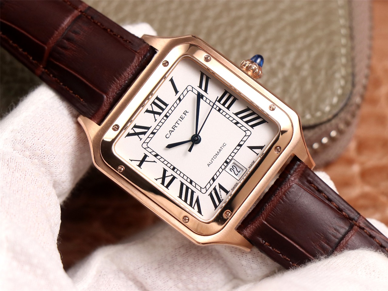 65Swiss-Cartie-Santos-Replica-Leather-strap-52MM-2