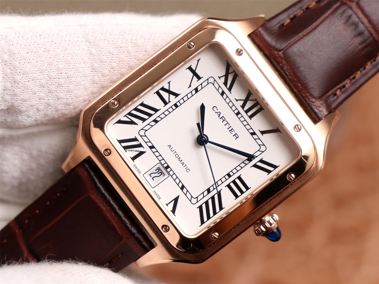 65Swiss-Cartie-Santos-Replica-Leather-strap-52MM-3