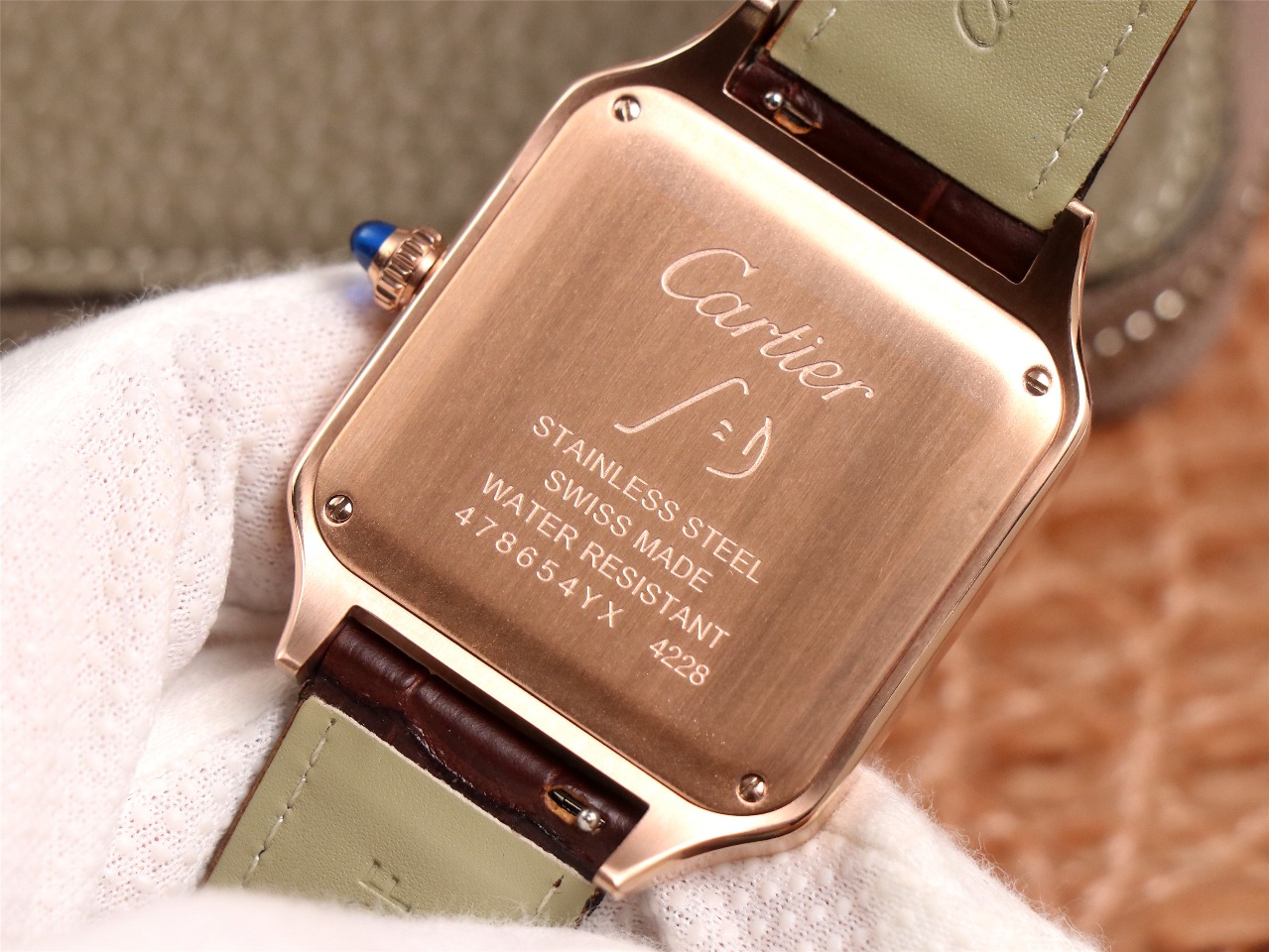 65Swiss-Cartie-Santos-Replica-Leather-strap-52MM-6