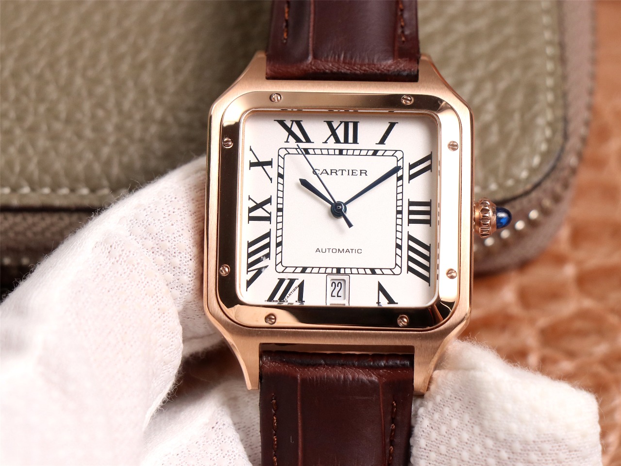 65Swiss-Cartie-Santos-Replica-Leather-strap-52MM
