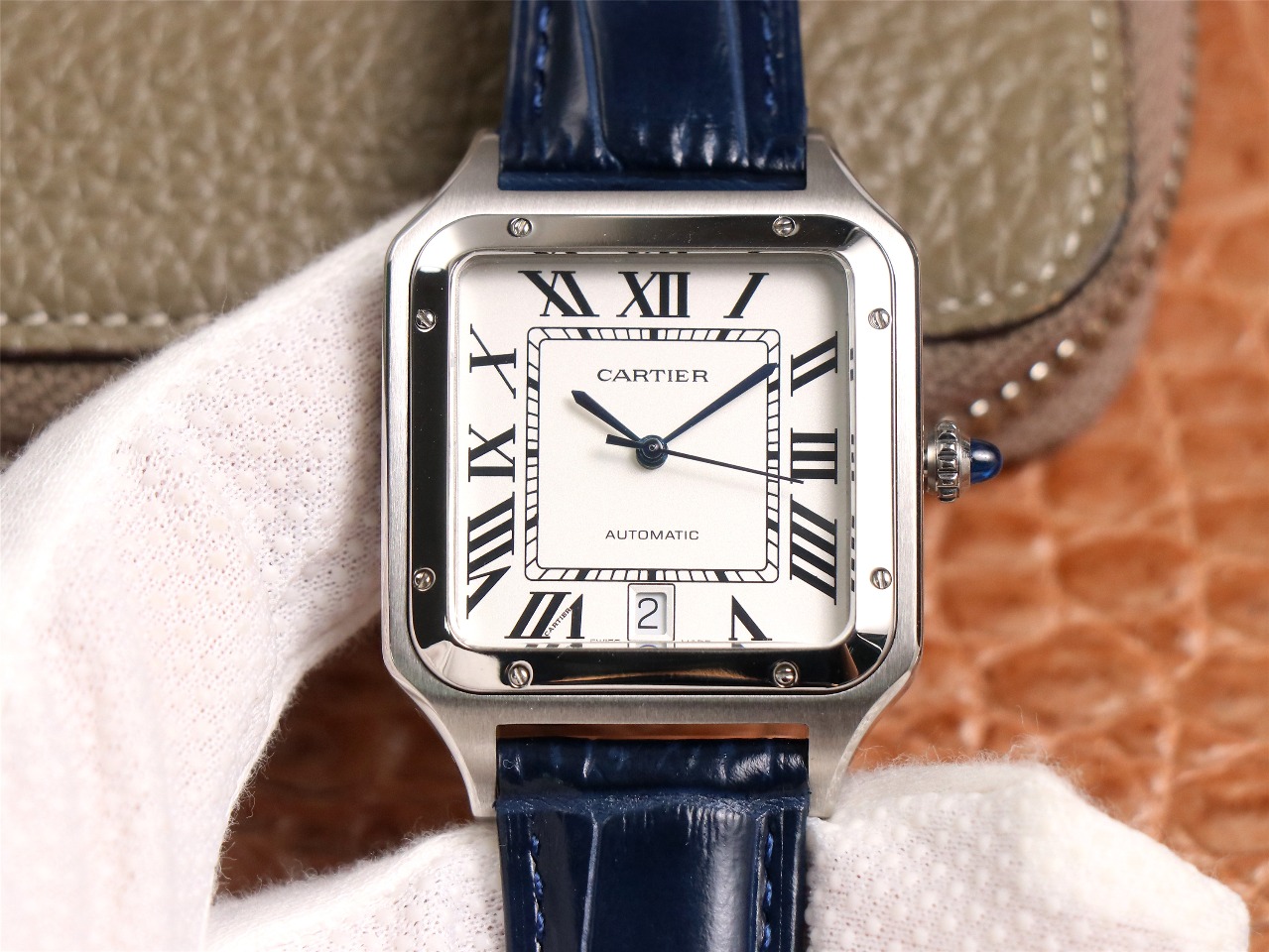 66Swiss-Cartie-Santos-Replica-Leather-strap-52MM