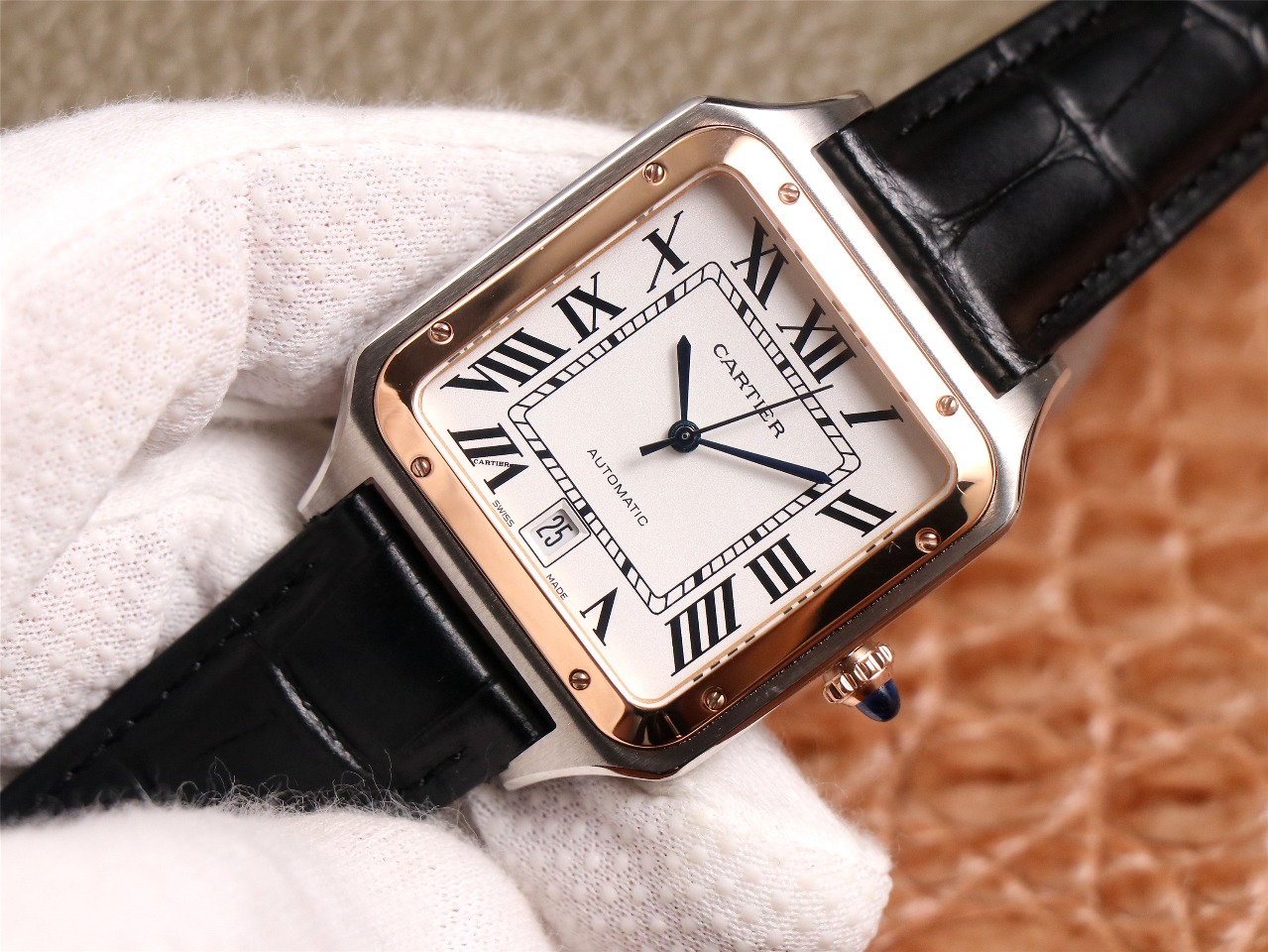 67Swiss-Cartie-Santos-Replica-Leather-strap-52MM-1
