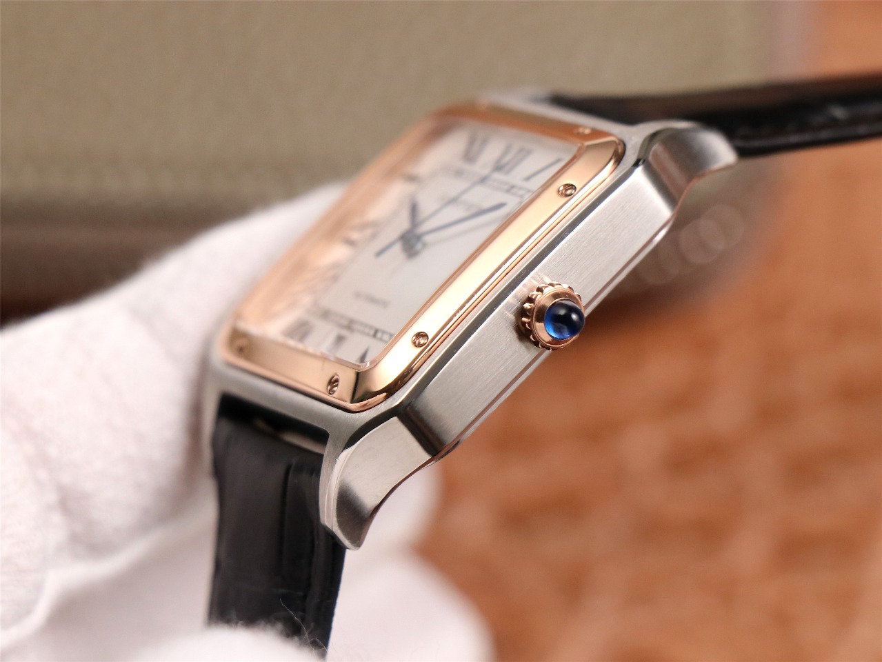67Swiss-Cartie-Santos-Replica-Leather-strap-52MM-4