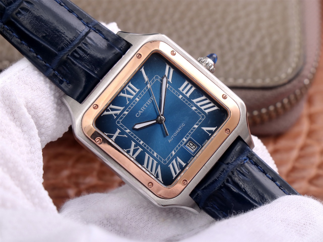 71Swiss-Cartie-Santos-Replica-Leather-strap-52MM-1