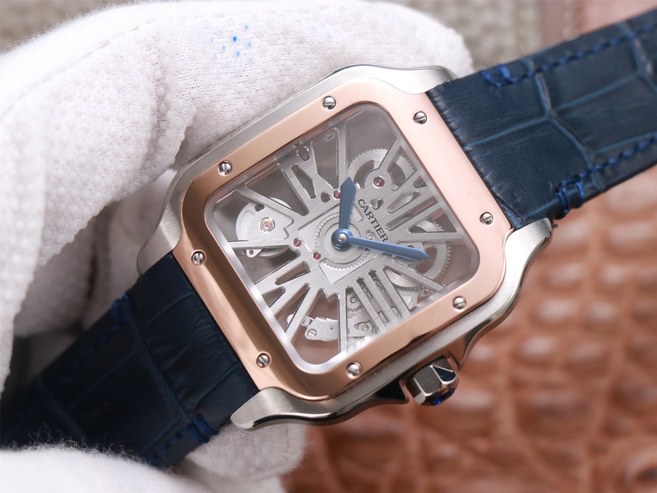 85Swiss-Cartie-Santos-Replica-Leather-strap-39.8MM-2