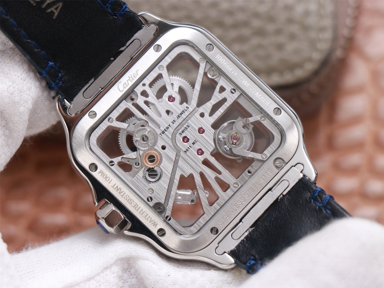 85Swiss-Cartie-Santos-Replica-Leather-strap-39.8MM-6