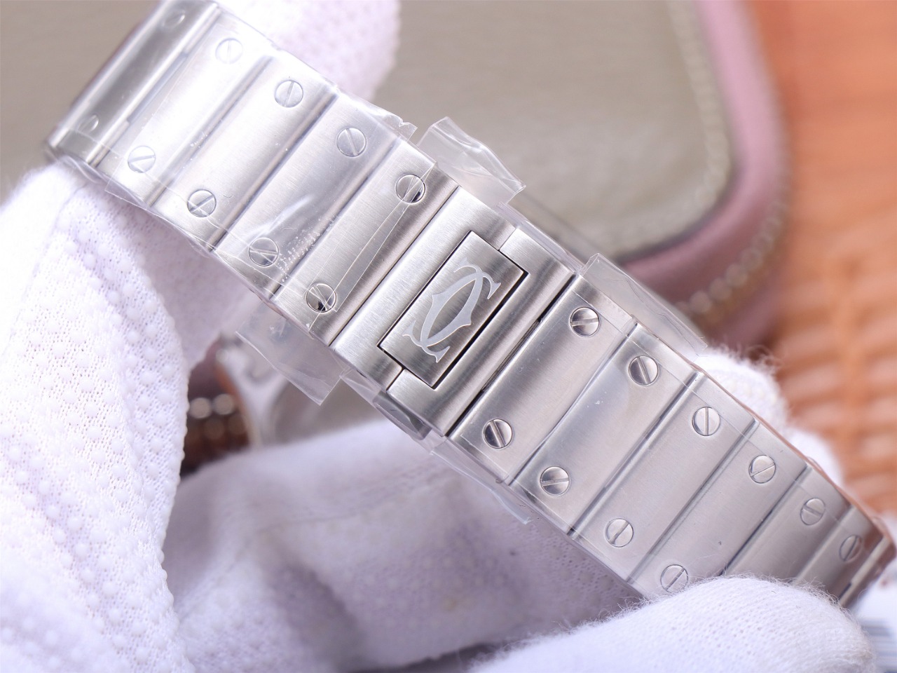 98Swiss-Cartier-Santos-Replica-Stainless-steel-strap-39.8MM-7
