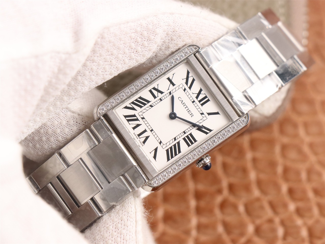 99Swiss-Cartier-Tank-Replica-Stainless-steel-strap-27x34MM-1