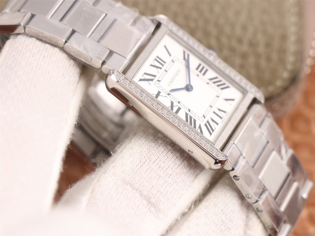 99Swiss-Cartier-Tank-Replica-Stainless-steel-strap-27x34MM-5